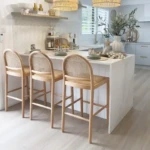 Merlin ahşap bar sandalyesi